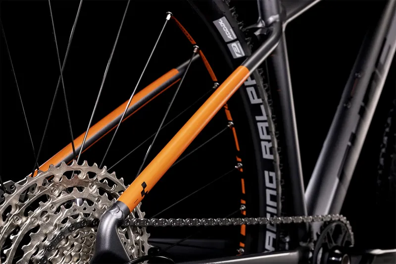 Cube Reaction Pro Hardtail Mountain Bike - Grey/Orange -5